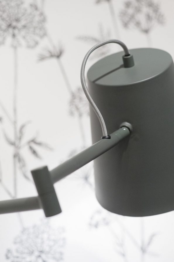 Industriële wandlamp Brisbane grijs - Afbeelding 7