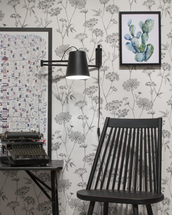 Industriële wandlamp Brisbane zwart - Afbeelding 2