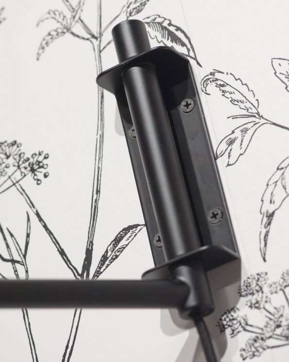 Industriële wandlamp Brisbane zwart - Afbeelding 3