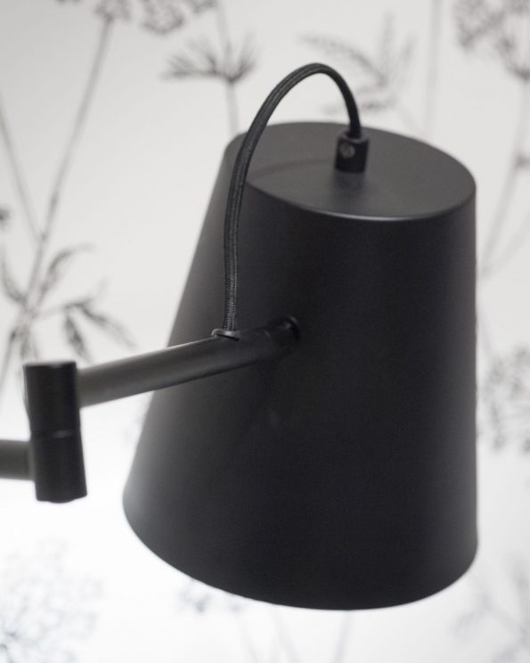 Industriële wandlamp Brisbane zwart - Afbeelding 7