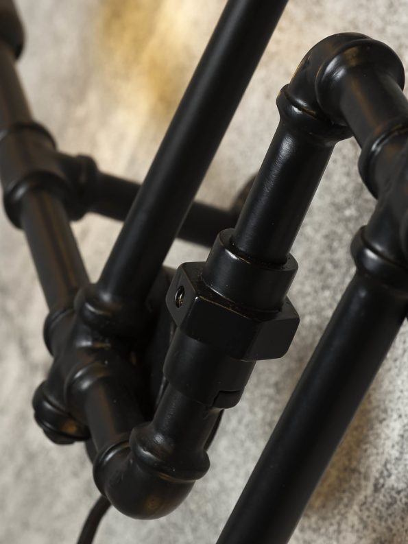 Industriële wandlamp Nashville zwart - Afbeelding 4